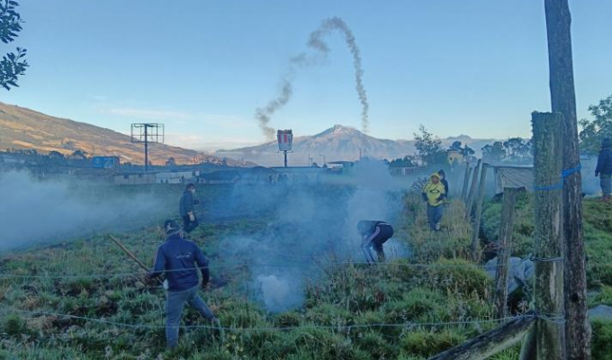 Paro nacional: Imbabura ardió este 22 de septiembre