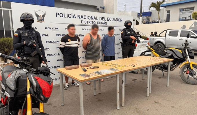 Tormenta 42 arrasa en Durán: caen droga y tres sospechosos