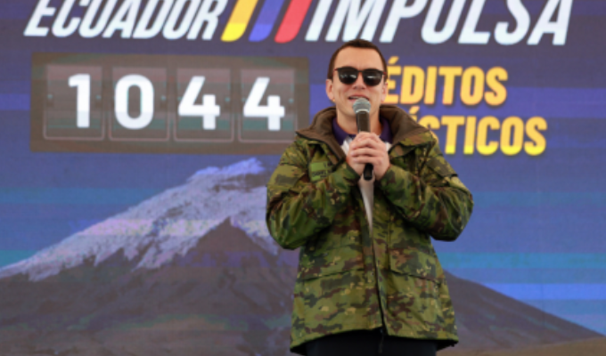 Noboa en Latacunga: “Yo prefiero morir antes que retroceder”