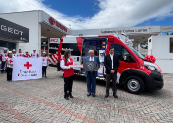 Cruz Roja de Tungurahua suma nueva ambulancia