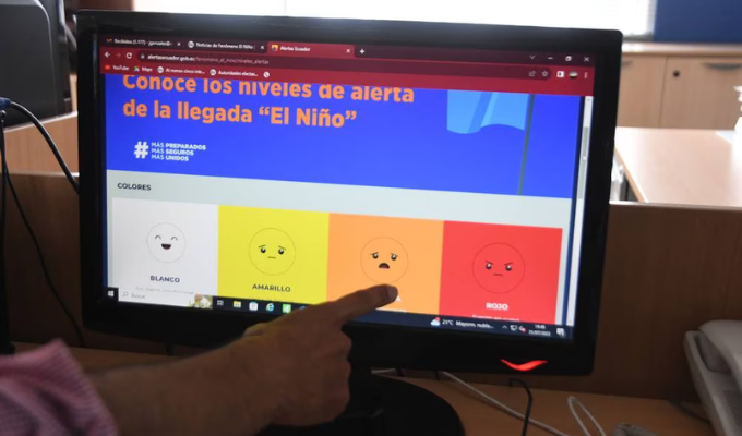 ¡Alerta roja! Colores advierten sobre riesgo de El Niño en Ecuador
