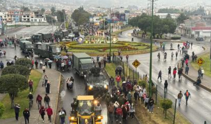 Otavalo sitiado y Conaie en sesión: la Sierra se tensa
