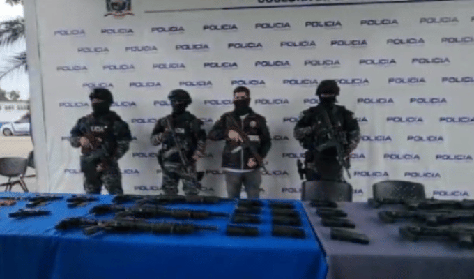 Apolo 22 dejó 13 capturados, armas y droga en El Oro