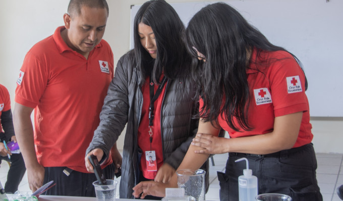 Patate: Cruz Roja cerró plan de emergencia con capacitación WASH