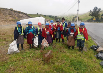 Pilahuín se puso manos a la obra: 7 toneladas menos de basura