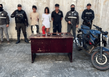 Orellana: cae trío ligado a “Los Choneros” por robo de moto