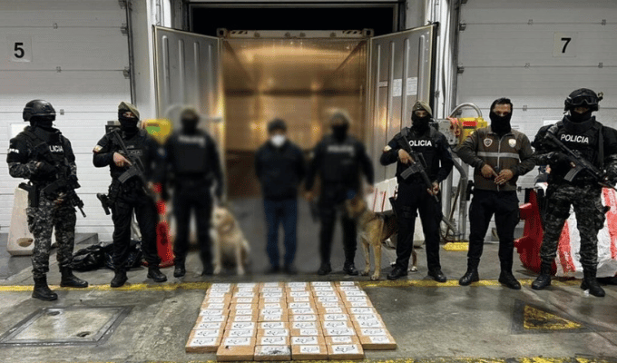 Cae carga con 61,44 kilos de cocaína en contenedor de fruta