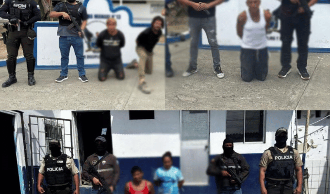Cayeron seis por microtráfico en Manabí y Santa Elena