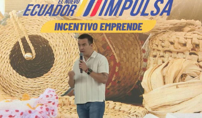 “300 o 400 no frenan al Gobierno” dijo Noboa desde Machala