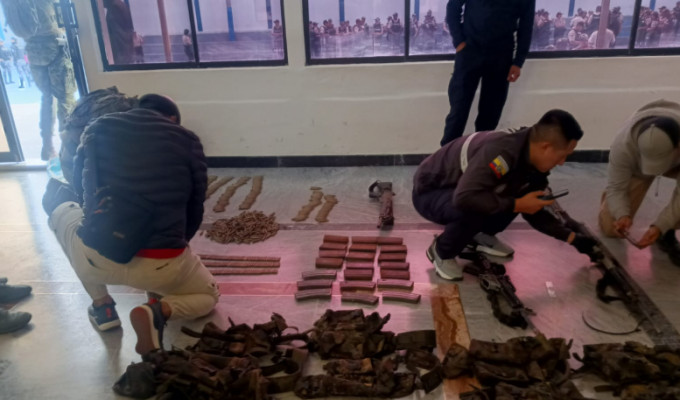Golpe en Buenos Aires, Imbabura: cinco detenidos y arsenal incautado