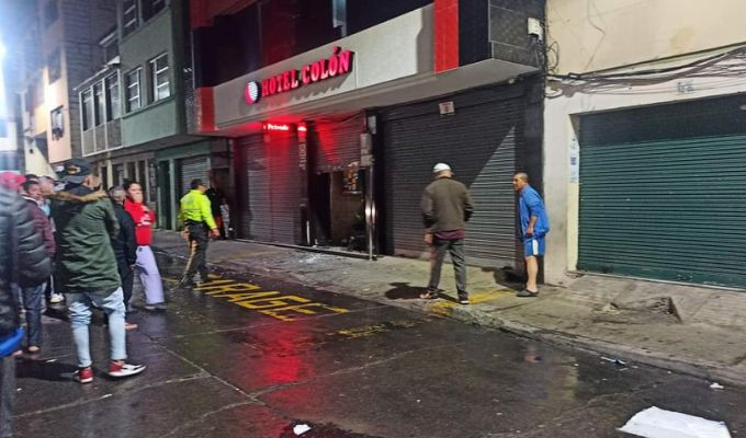 Artefacto Explosivo estalló en el Hotel Colon en Ambato