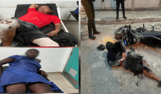 Cayeron Andy A. y Roman T.; la moto tenía alerta por robo