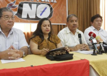 Conaie, UNE y colectivos de jóvenes y jubilados dicen NO a Noboa
