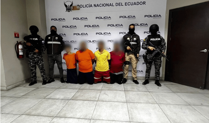 Guayas: cayeron cuatro del GAO «Los Lobos» por extorsión