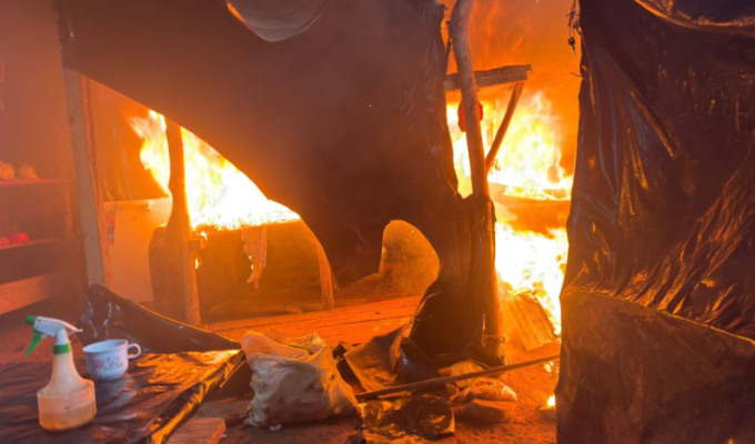 Bombardeos arrasan 12 hectáreas de minería ilegal en Azuay
