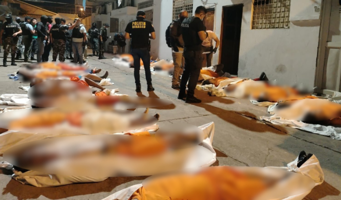 Crisis carcelaria estalló en Machala: 31 presos muertos en menos de 24