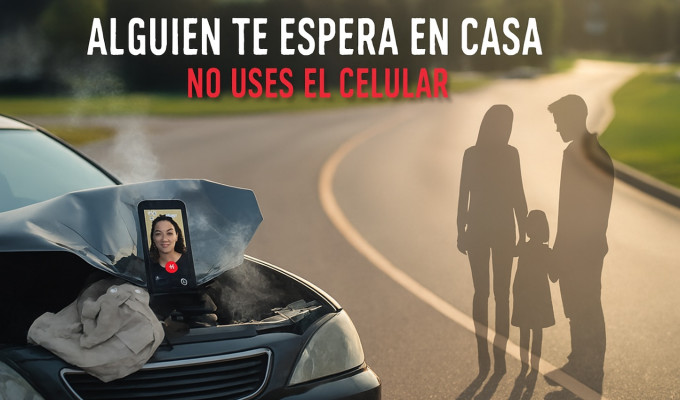 CELULAR Y MANEJAR NO SE DEBE COMBINAR