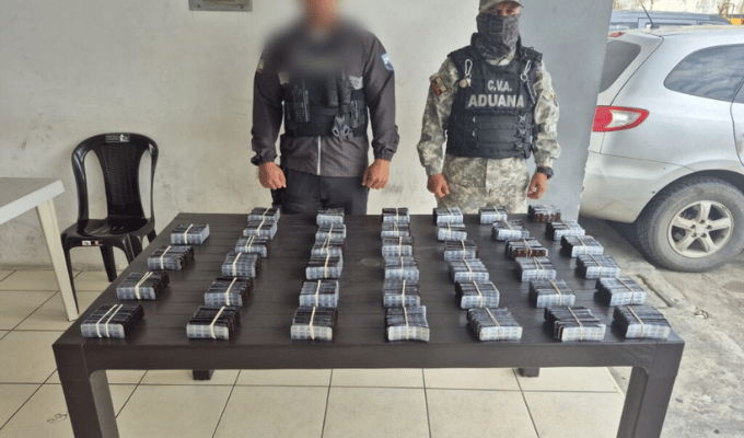 Brikha en Machala: incautaron 19.970 pastillas de clonazepam