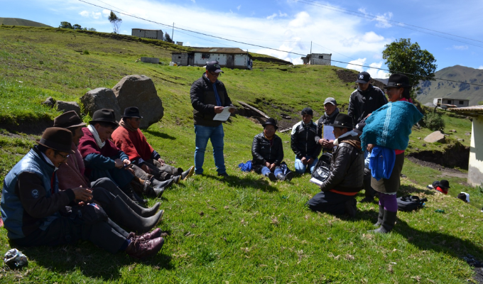 Comunidades rurales de Tungurahua: unión, fuerza y orden a la vista