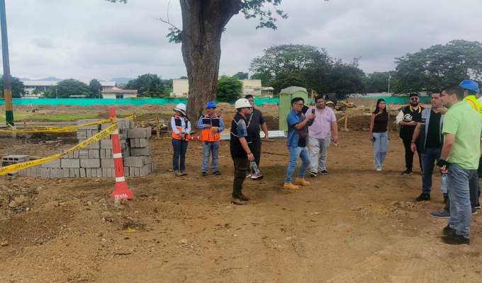 Parque La Familia en Chone: 45% de avance, estreno para julio de 2026