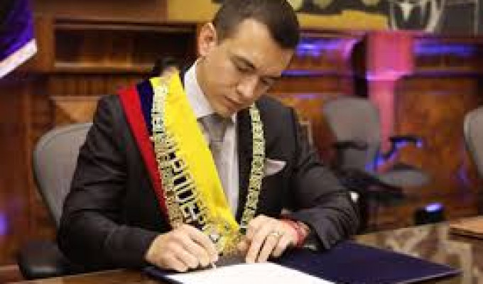 Noboa firmó el Decreto 212: mano dura por dañar áreas protegidas