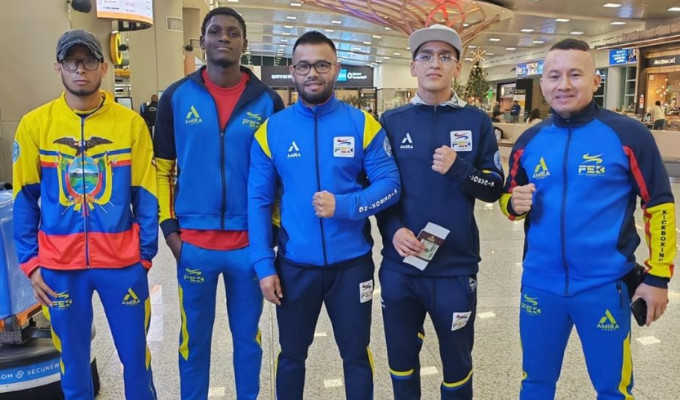 Rumbo a Emiratos: ecuatorianos listos para el Mundial de Kickboxing