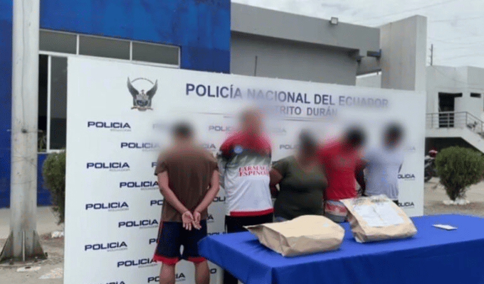 Aprehenden a cinco por material explosivo en Guayaquil, DINASED