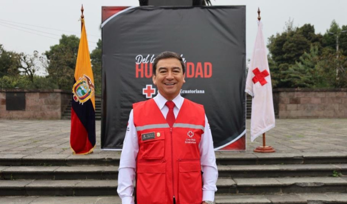 Roque Soria seguirá al mando de la Cruz Roja Ecuatoriana hasta 2030
