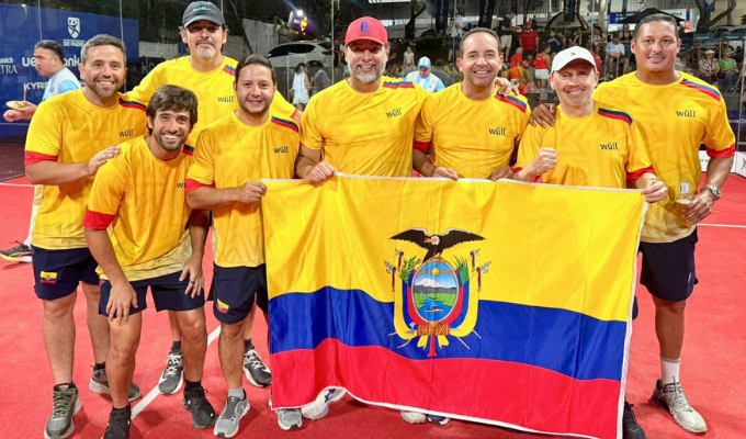 Ecuador se coronó campeón en el Panamericano Senior de pádel +50.