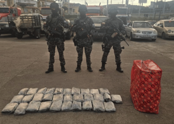 Carchi en alerta: GEMA incautó 15,5 kilos de marihuana en taxi