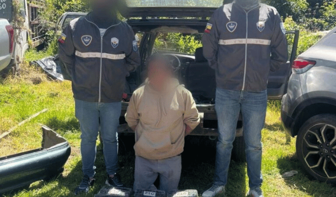 Choque destapó caleta: cae cargamento de marihuana en Imbabura