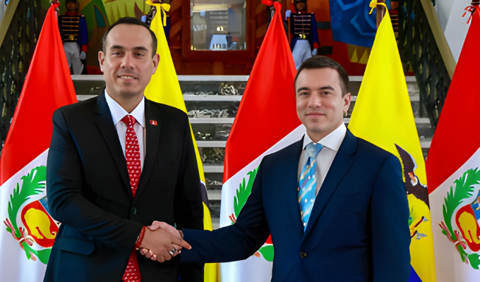 Noboa y Jerí pactaron reforzar la frontera Ecuador–Perú