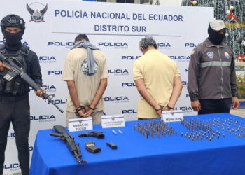 Caen dos de la “Mafia 18” con armas y granada en Guayaquil