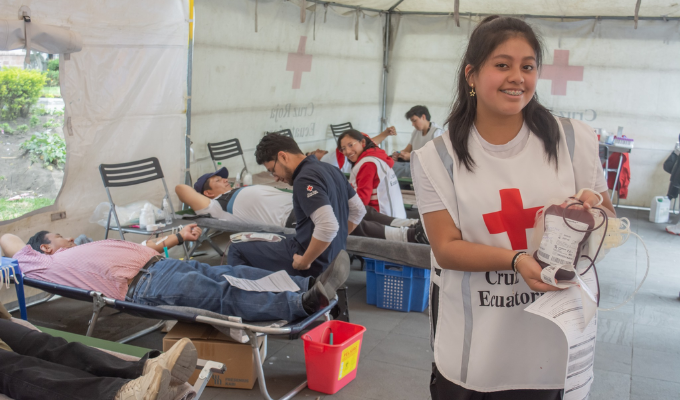Ambato vivió Donavidad: una ola solidaria de sangre y esperanza