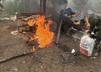 Despliegue militar tumbó estructura de minería ilegal en Pucará