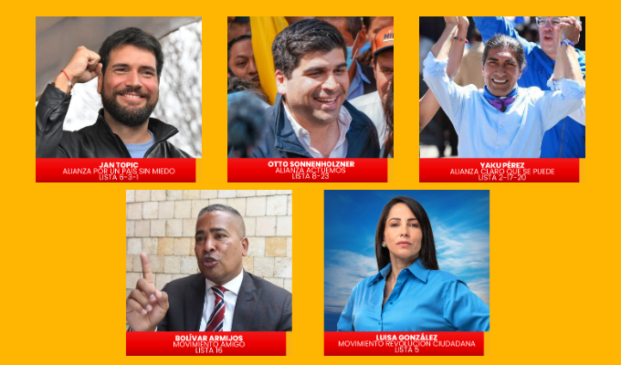 Shock en Ecuador: Candidatos suspenden su campaña electoral.