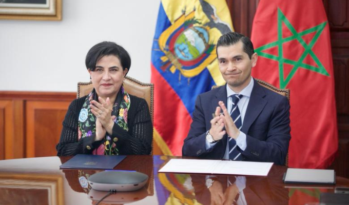 Ecuador y Marruecos sellaron un memorando para abrir mercados