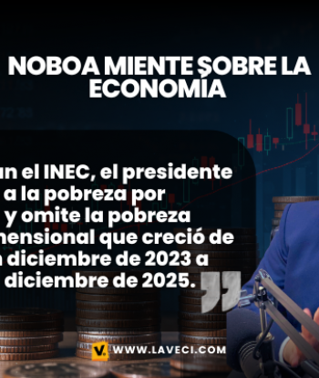 Noboa miente sobre la economía