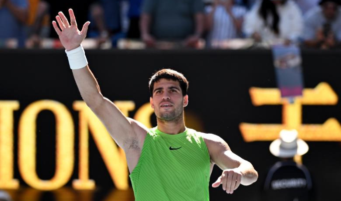 Alcaraz, a un paso del partido 100 en Grand Slam