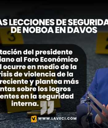Las lecciones de seguridad de Noboa en Davos