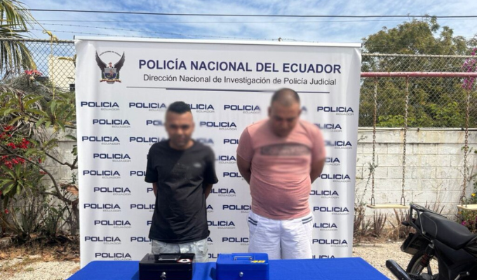 Dos colombianos cayeron por extorsión en Santa Elena