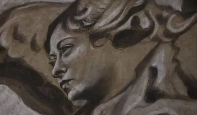 Ángel “con cara de Meloni” arma revuelo en una iglesia de Roma