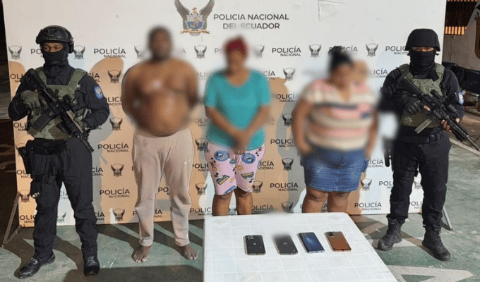 Cayeron cuatro extorsionadores en Esmeraldas