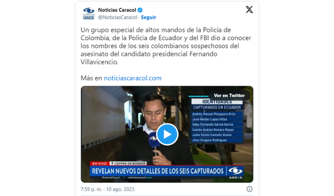 Colombianos implicados hablaron con políticos Ecuatorianos