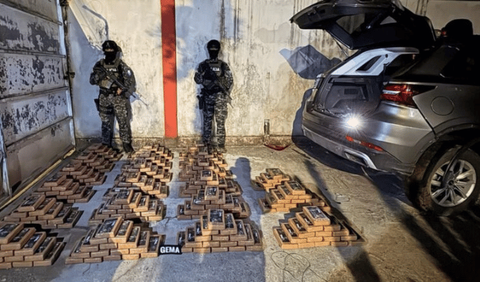 Golpe en Napo: cae cargamento de cocaína oculto en un carro