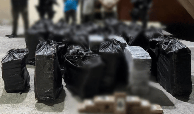Tonelada y media de cocaína cayó en Guayaquil