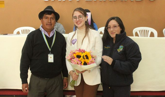 Viceprefecta de Tungurahua llevó mensaje de fuerza y respeto a mujeres