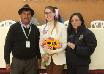 Viceprefecta de Tungurahua llevó mensaje de fuerza y respeto a mujeres