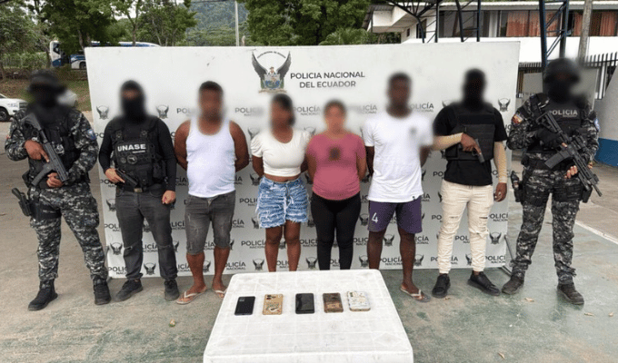 Cuatro presuntos miembros de Los Chechenos cayeron por extorsión