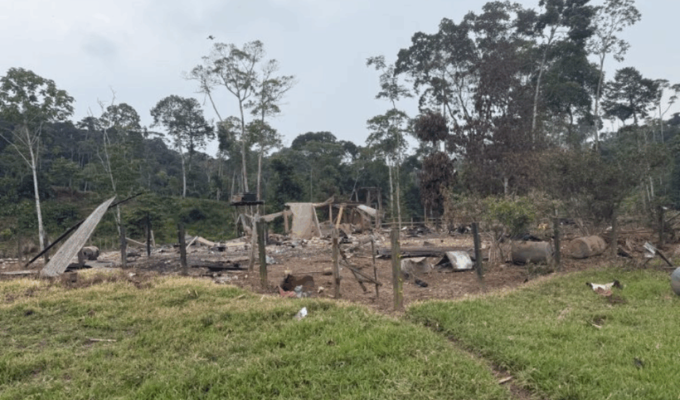 FF.AA. niegan que el sitio intervenido fuera una granja lechera